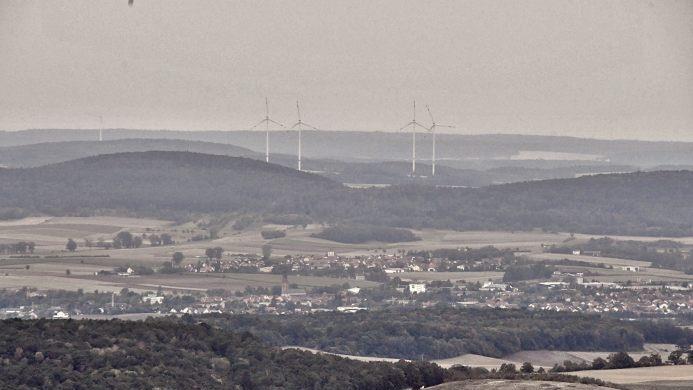Blick vom Großen Gleichberg  Foto: Hanns Friedrich