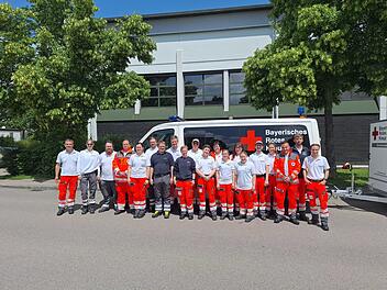 BRK Erlangen-H&ouml;chstadt  berichtet &uuml;ber Hochwasser Einsatz in Schwaben