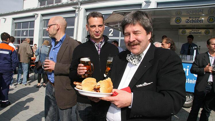 Architekt Jörg Detsch und sein Team haben sich die Brotzeit redlich verdient.