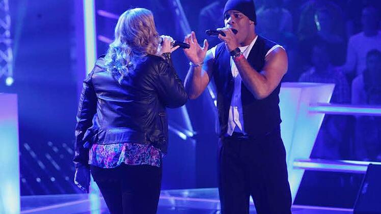 Ray Horton und seine Battle-Partnerin Ronja Fischer im Ring. Foto: SAT.1/ProSieben/Richard Hübner