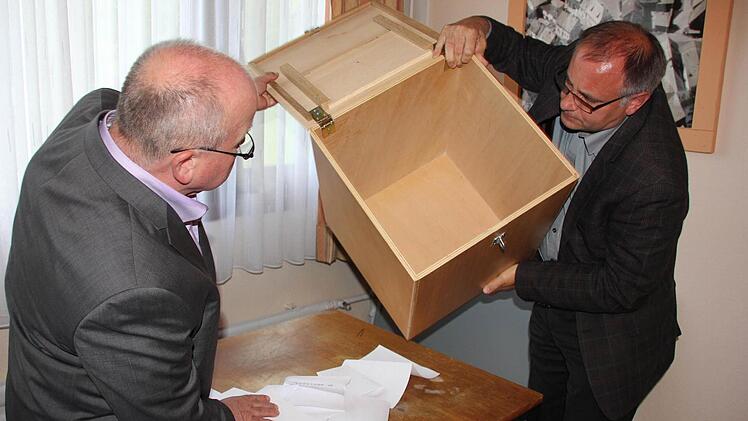 Geheime Wahl, kein Stimmzettel blieb zurück.