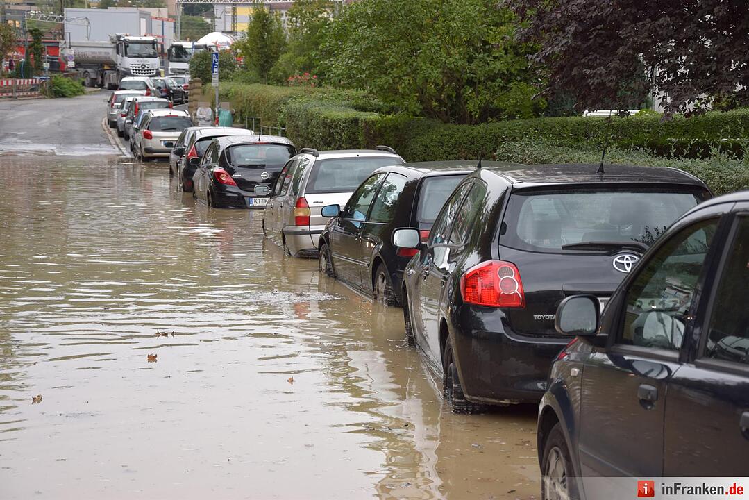 Wasserrohrbruch in Würzburg