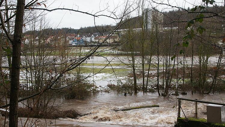 Hochwasser in Bad Brückenau.