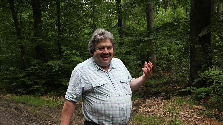 Förster Roland Henfling ist zuständig für hunderte Hektar Wald in den Haßbergen. Foto: Archiv