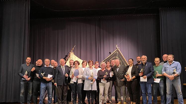 Ehrungen für 25  Jahre Mitgliedschaft.  Foto: Klaus Werner