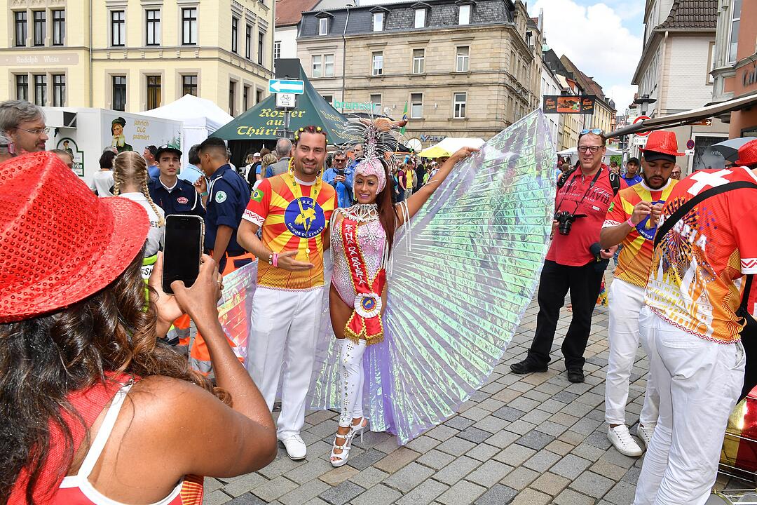 Umzug beim Samba-Festival in Coburg