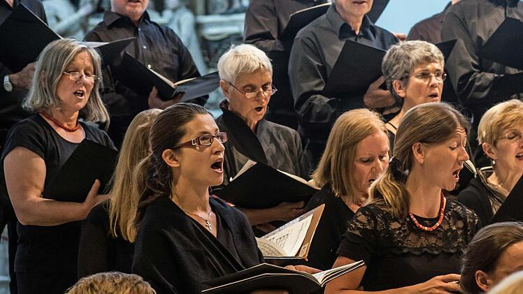 Die Coburger Bachnacht unter der Leitung von Peter Stenglein lockte zahlreiche Zuhörer an mit ihrem vielseitigen Programm. Foto: Jochen Berger