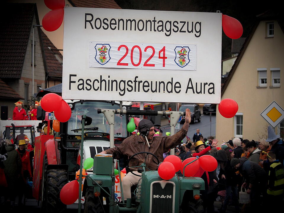 Beste Faschingslaune in Aura/Saale