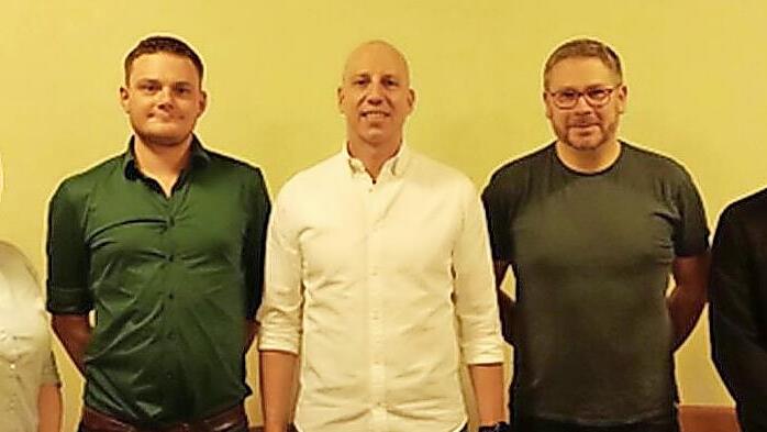 Das bisherige Vorstandsteam (von links): Schriftführerin Petra Herrmann, 2. Gesellschaftspräsident Ivo Hauer, 1. Gesellschaftspräsident Jürgen Seit, 1. Kassier Alexander Landgraf, 2. Kassier Frank Roth.