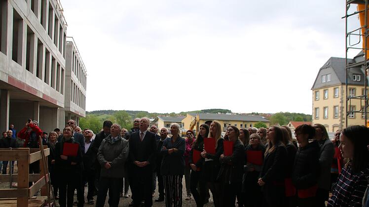 Die Gäste beim Richtfest Thomas Malz