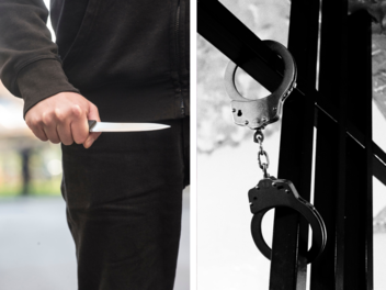 18-Jähriger verletzt zwei Polizeibeamte (Symbolbild). Mainz: Gericht fällt Urteil über Messerattacke in Mainzer Innenstadt (April 2022). (Symbolbild).