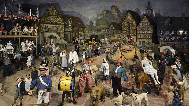 Schaugruppe Thüringer Kirmes zur Brüsseler Weltausstellung 1910