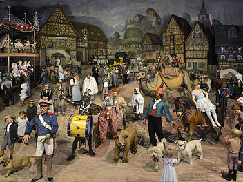 Schaugruppe Thüringer Kirmes zur Brüsseler Weltausstellung 1910