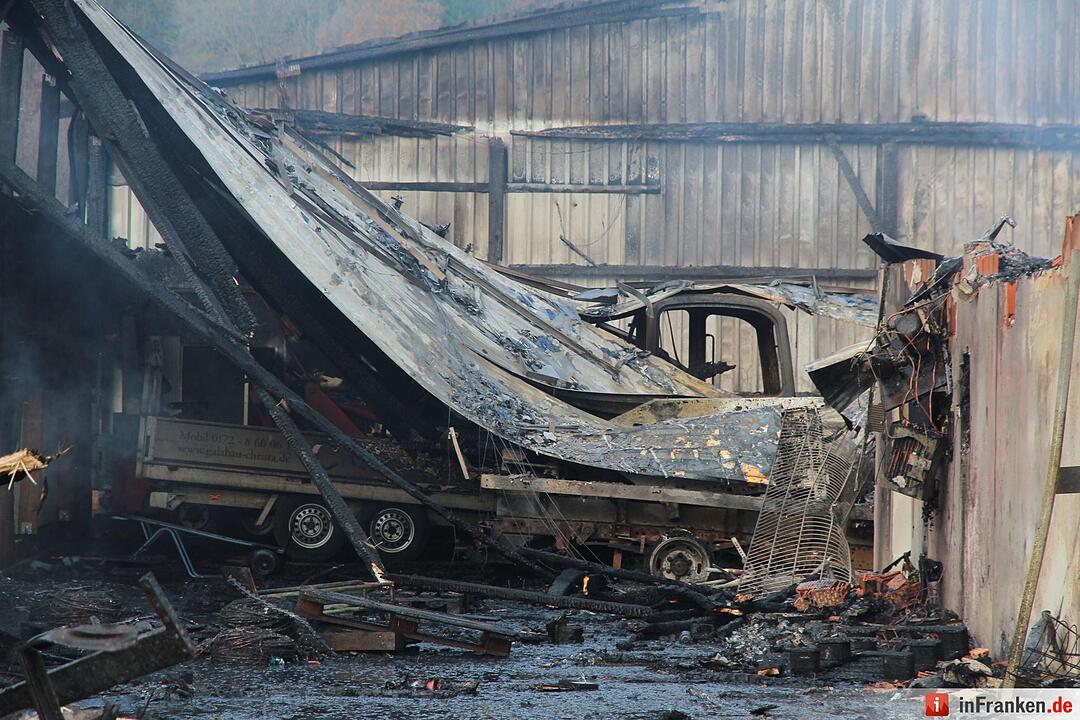 Millionenschaden nach Brand von GŠrtnerei-Lagerhalle