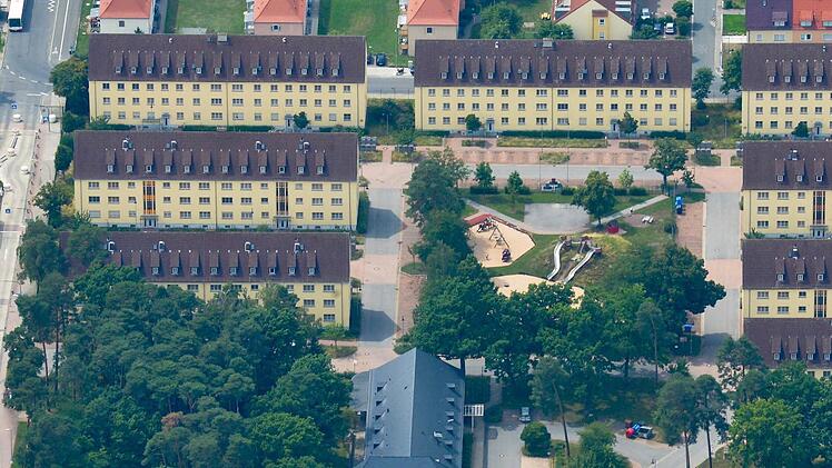 Die acht Wohnblöcke der Pines-Housing-Area Foto: Ronald Rinklef