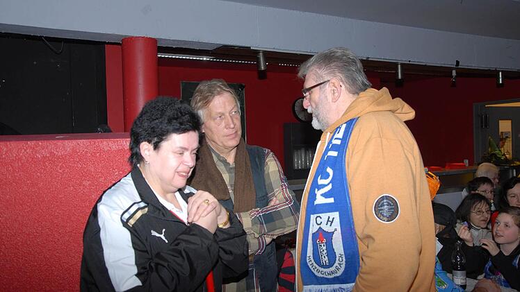 Jürgen Rissmann (Mitte) im Gespräch mit Gerd Engert