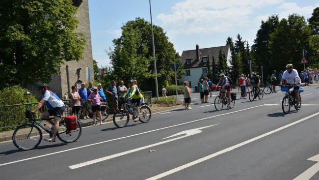BR-Radltour macht Halt in Münnerstadt Foto: Björn Hein