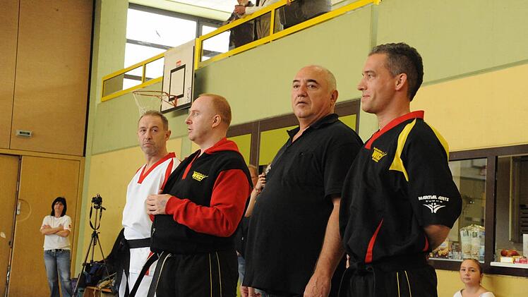 Beim Kampfsport-Training in Rannungen. Foto: Hopf