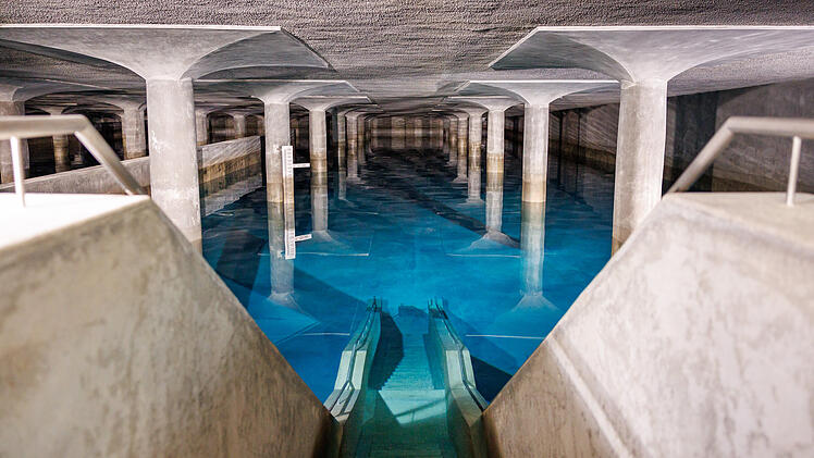 Wasserversorgung in Franken - Trinkwasser-Hochbehälter Nürnberg-Krottenbach
