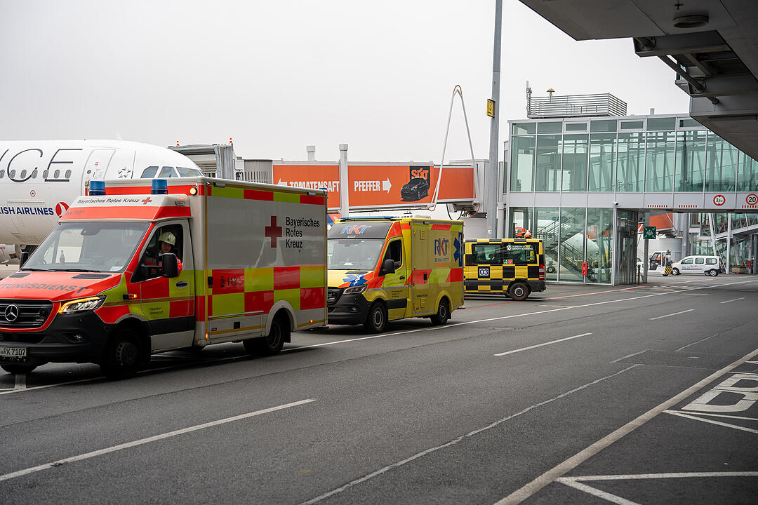 Großübung am Nürnberger Flughafen