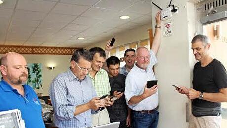 Der Router ist montiert, der erste Test erfolgreich. Foto: privat