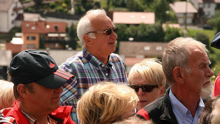 Weinbergwanderung der Saale Zeitung von Wirmsthal nach Wirmsthal 15. Juni 2014
