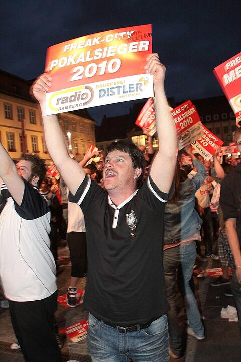 Meisterfeier Brose Baskets Bamberg Maxplatz