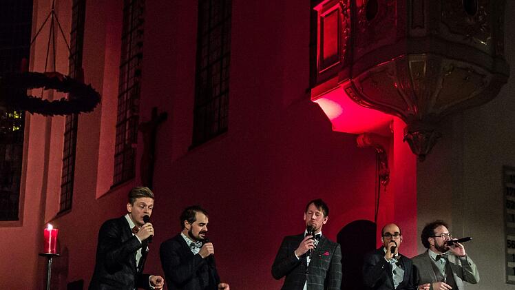 Impressionen vom Gastspiel des A-cappella-Quintett Viva Voce in der ausverkauften Coburger MorizkircheFoto: Jochen Berger