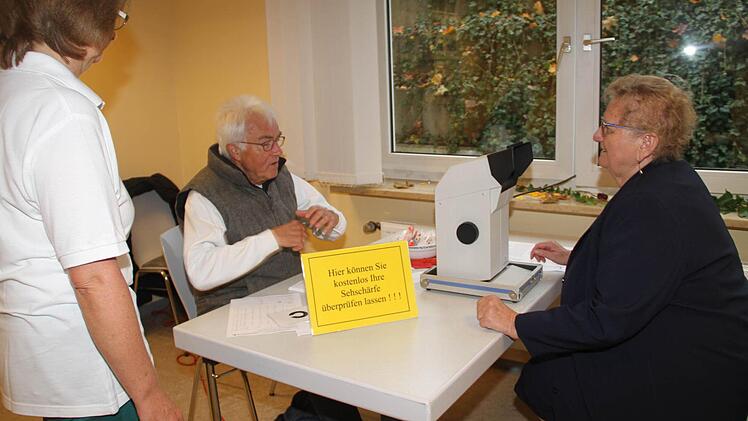 Wer wollte konnte seine Sehschärfe überprüfen lassen.