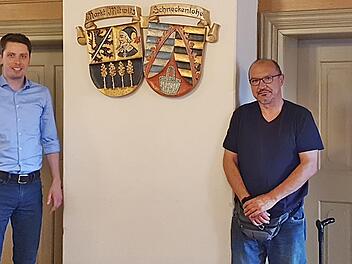 Der Mitwitzer Bürgermeister Oliver Plewa (links) und sein Amtskollege aus Schneckenlohe, Knut Morgenroth, sind die Vorsitzenden der Verwaltungsgemeinschaft. Maria Löffler