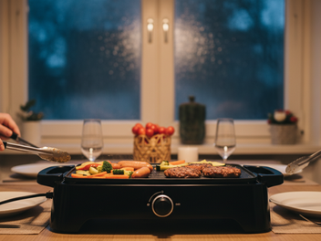 Indoor Grillen an Weihnachten