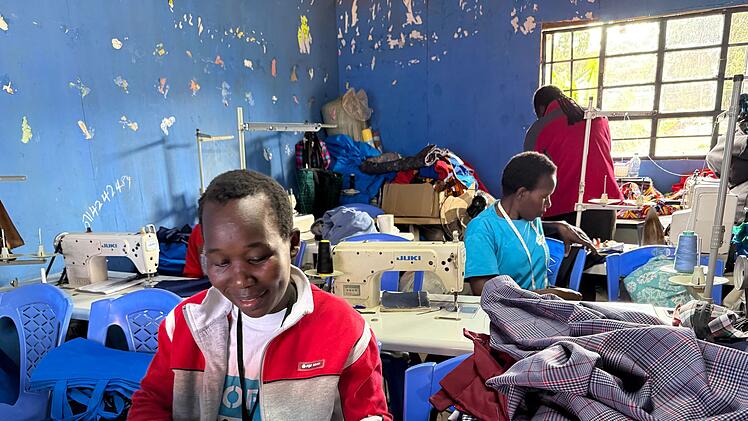 Slum Kibera - N&auml;hwerkstatt