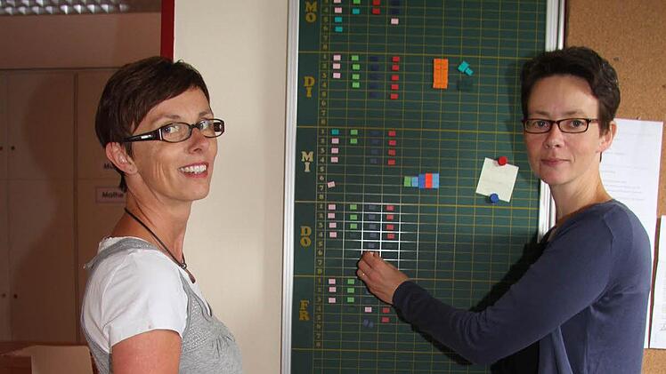 Daniela Naujoks (links) ist ein neues Gesicht in Burghaig. Die Lehrerin kommt aus Gehülz (die Schule wurde geschlossen) und freut sich jetzt auf die Zusammenarbeit mit Petra Rauh.