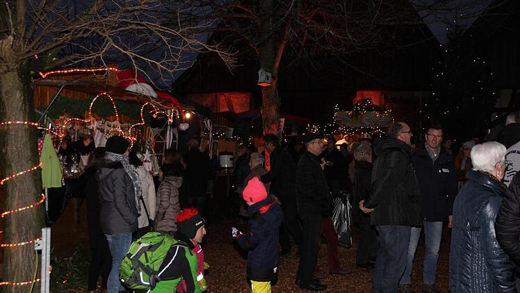 Auf dem Weihnachtsmarkt in Hausen Foto: Mathias Erlwein