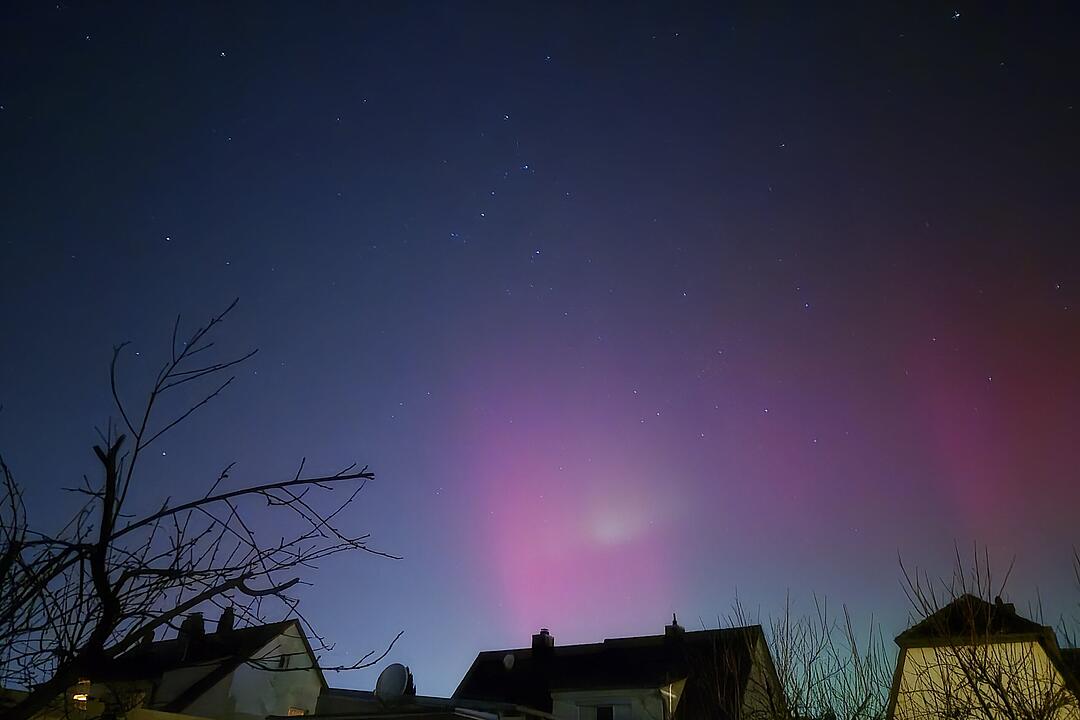 Polarlichter &uuml;ber Bamberg
