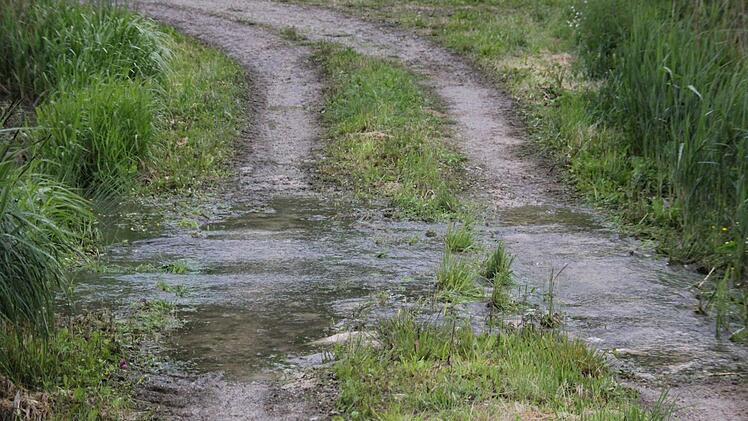 An einigen Stellen floss das Wasser von einem Teich in den anderen. Zu einer großen Flutwelle reichte es allerdings nicht.