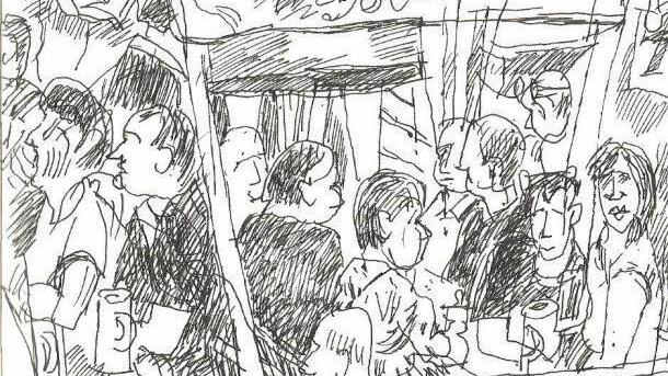 Fingerübung zum Forchheimer Annafest - aus einem Skizzenbuch von Harald Hubl Repro: FT
