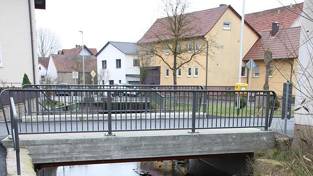 Neue Br&uuml;cke &uuml;ber den Klingenbach in Diebach.  Foto: Hilmar Ruppert
