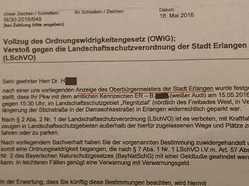 Das umstrittene Schreiben. Foto: privat