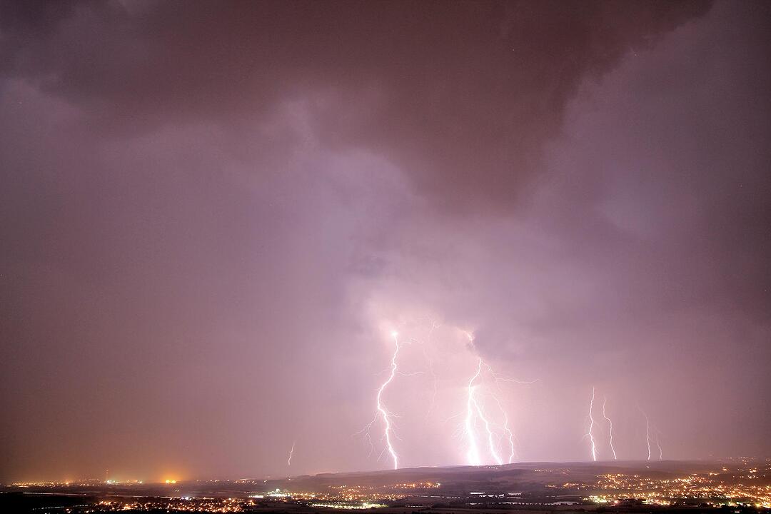 Blitz und Donner über Franken