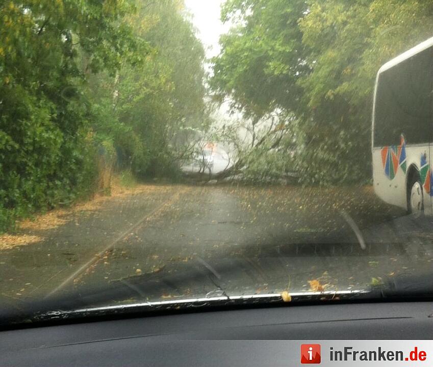 Gewitter in Franken am Mittwoch