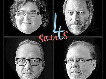 Sonja Tonn, Wulli Wullschläger, Christian Pöllmann und Jürgen Hoffmann - vier Künstler, vier Stimmen, vier Seelen und ein außergewöhnliches Konzert in Erlangen.  Foto: Christian Pöllmann