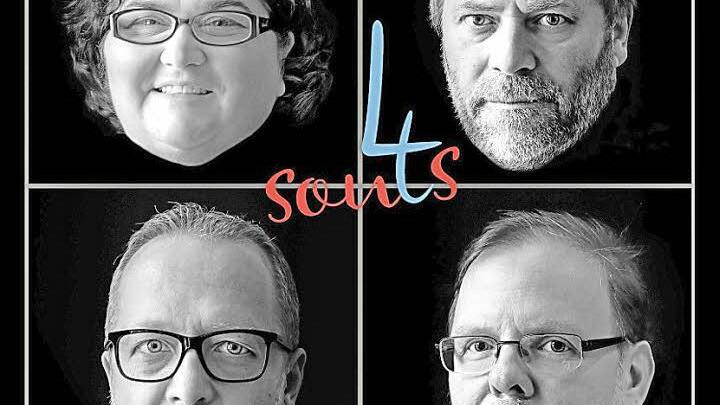 Sonja Tonn, Wulli Wullschläger, Christian Pöllmann und Jürgen Hoffmann - vier Künstler, vier Stimmen, vier Seelen und ein außergewöhnliches Konzert in Erlangen.  Foto: Christian Pöllmann