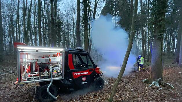 Forchheim: Brand in Wald