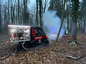 Forchheim: Brand in Wald