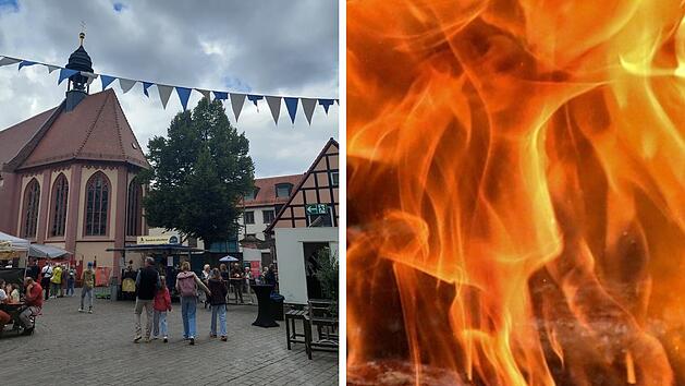 Feuerwehreinsatz auf Bamberger Sandkerwa: "lichterloh gebrannt"