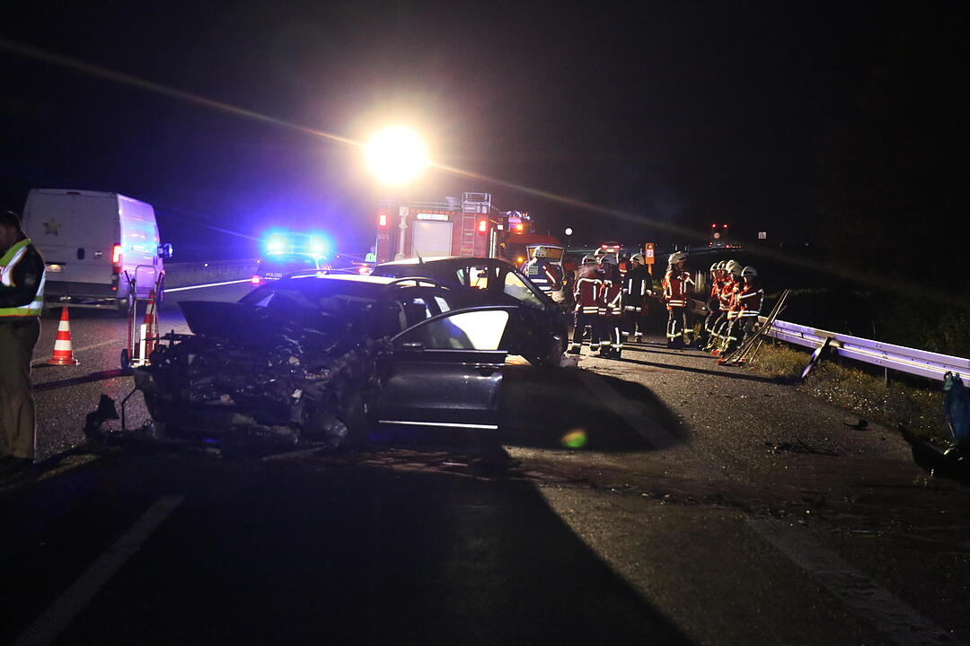 Kettenreaktion auf der A9: vier Menschen verletzt