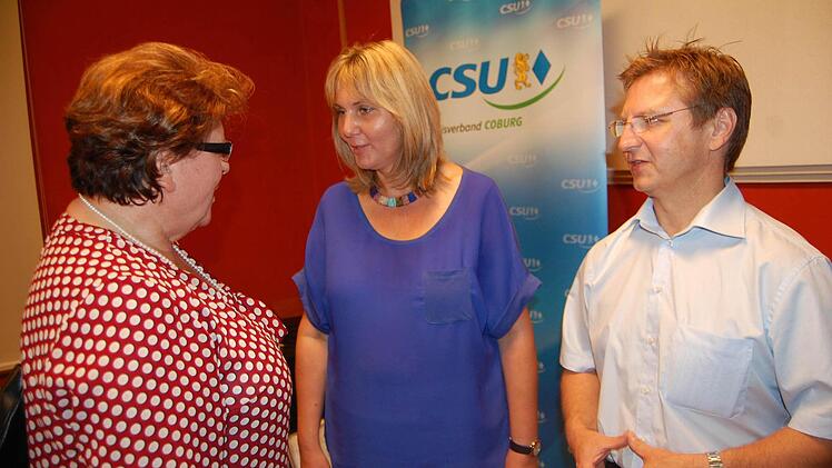Mit Birgit Weber, der designierten OB-Kandidatin der Coburger CSU