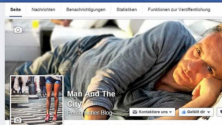 Titelbild und Profilbild verraten, um was es bei "Man and the City" geht: Ein entspannter Mann redet über Themen, die ihn bewegen. Foto: Screenshot