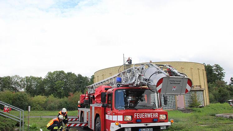 Feuerwehrübung. in Münnerstadt. Foto: Heike Beudert